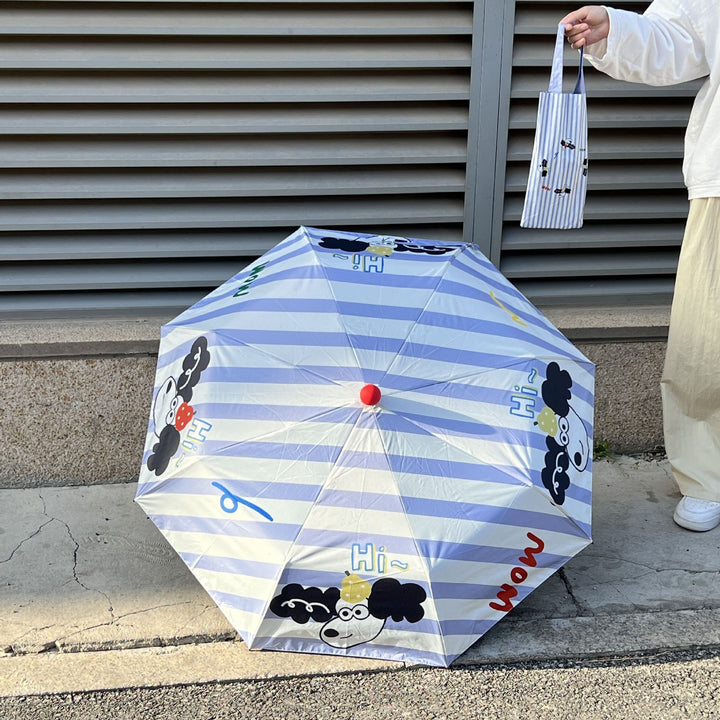 Ladies practical folding umbrella with innovative drip design Stornfield
