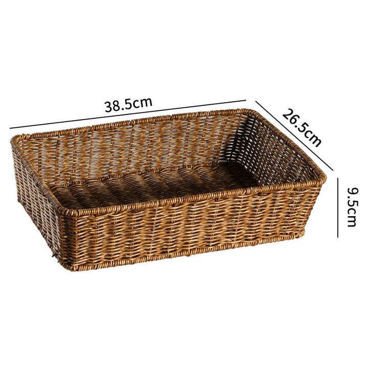 Handcrafted Rectangular Woven Storage Basket Stornfield