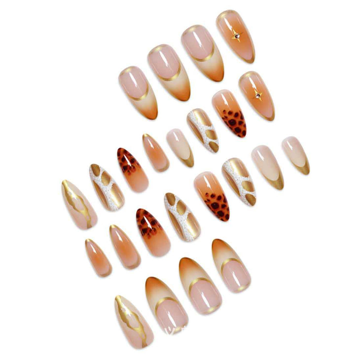 Premium Stiletto Nail Extensions with Artistic Design Stornfield