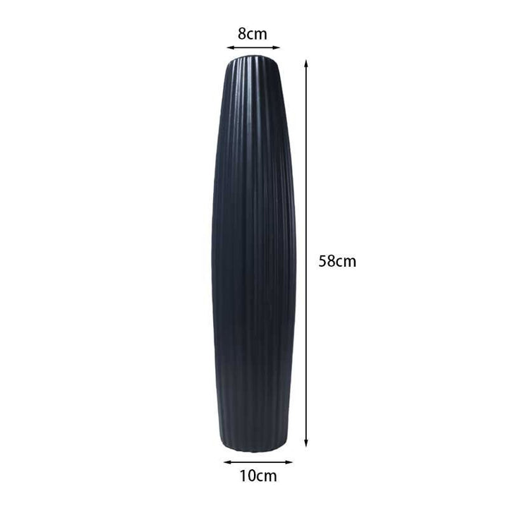 Elegant Tall Decorative Ribbed Vase Stornfeild