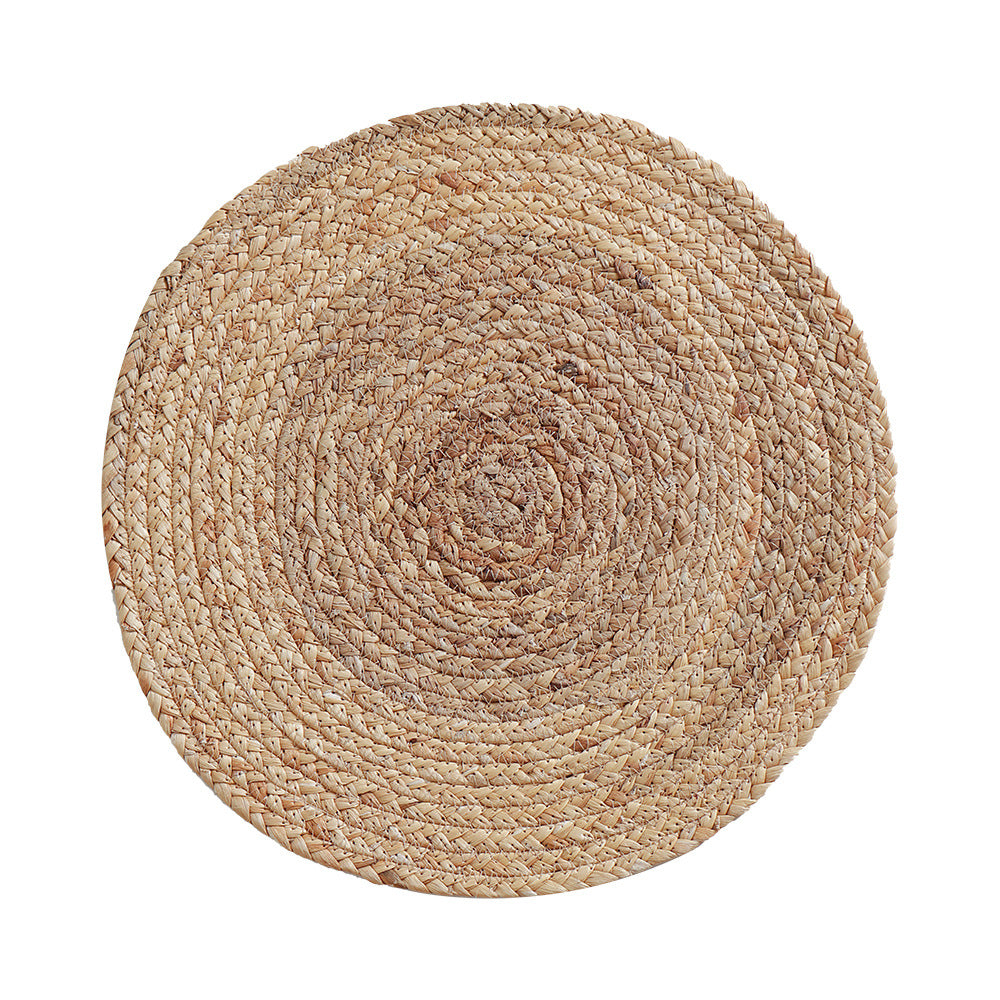 Round carpet made of braided jute with spiral structure and flat weaving Stornfield