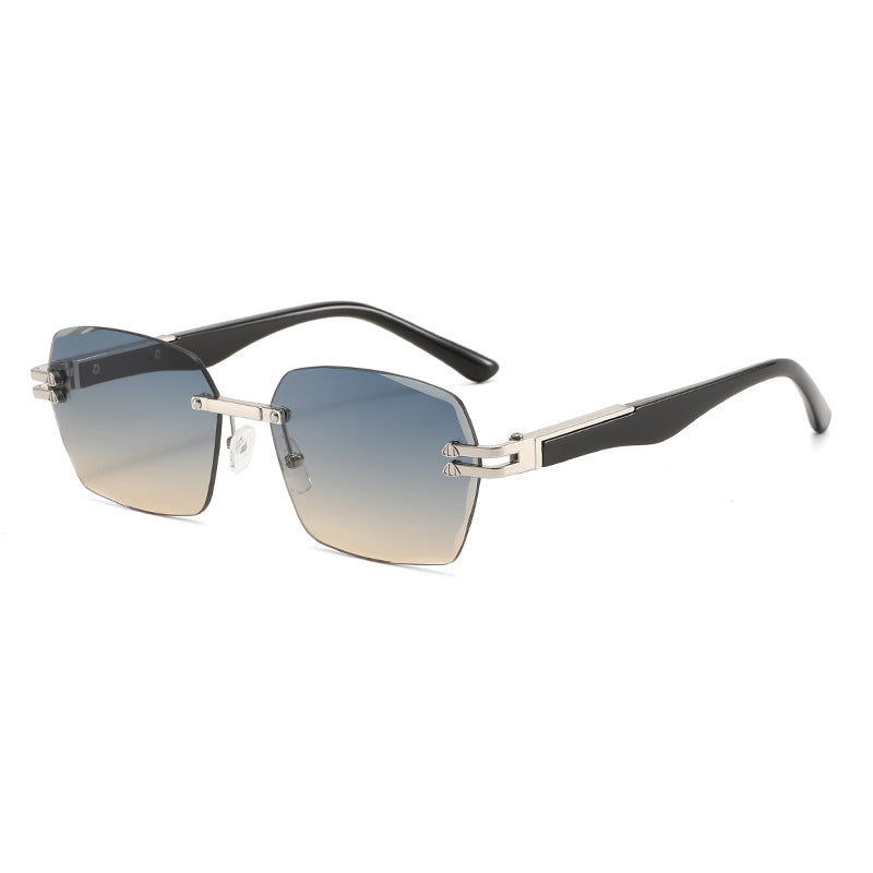 Men's Elegant Square Sunglasses with Wooden Temples Stornfield