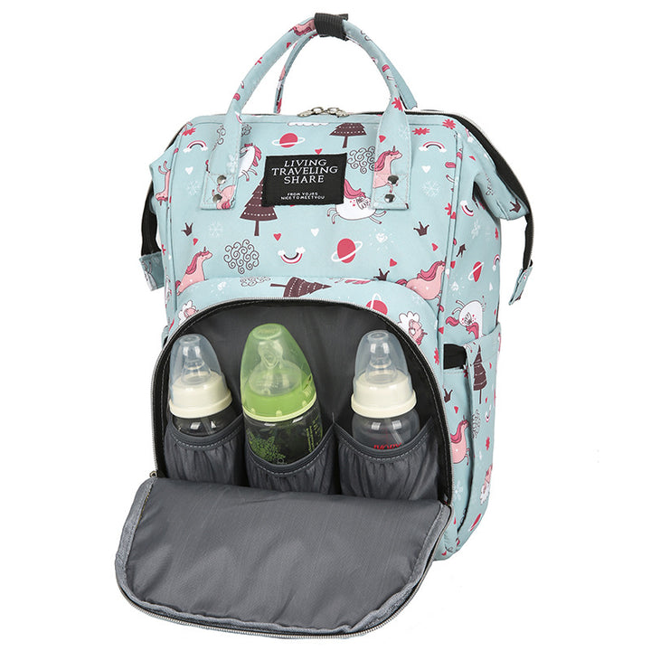 Versatile Leaf Print Travel Backpack Stornfield