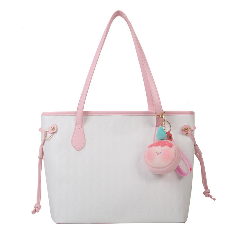 Quilted Pattern Handheld Tote Bag Stornfield