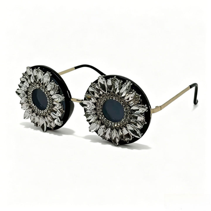 Ladies Glamorous Sunglasses with Floral Crystal Frame Stornfield
