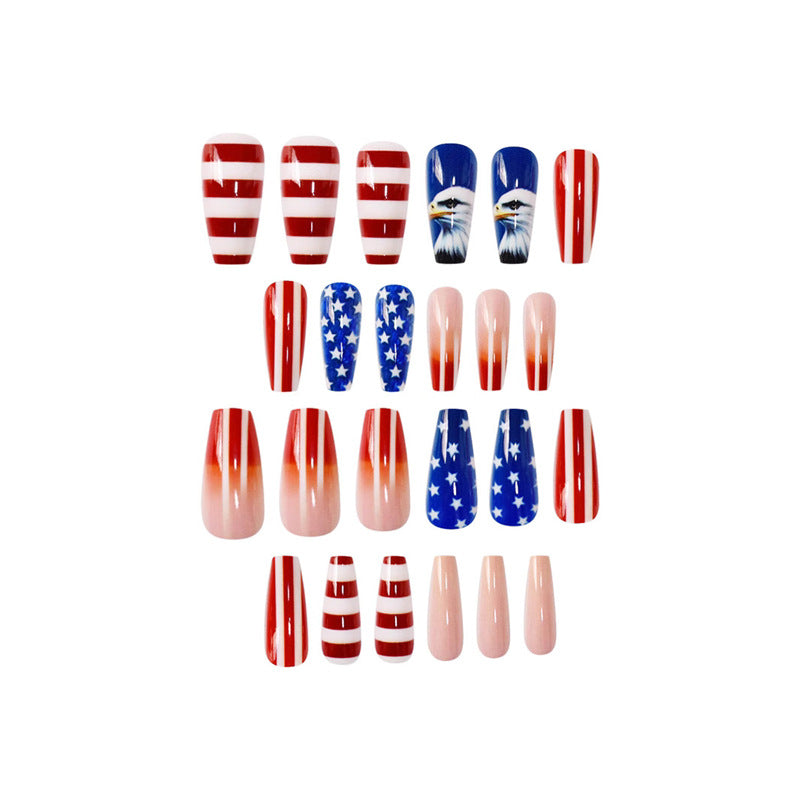 Patriotic Themed Press-On Nail Art Stornfield