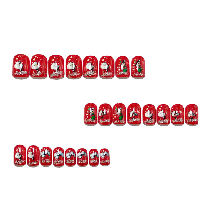Artificial nails with festive Christmas designs Stornfield