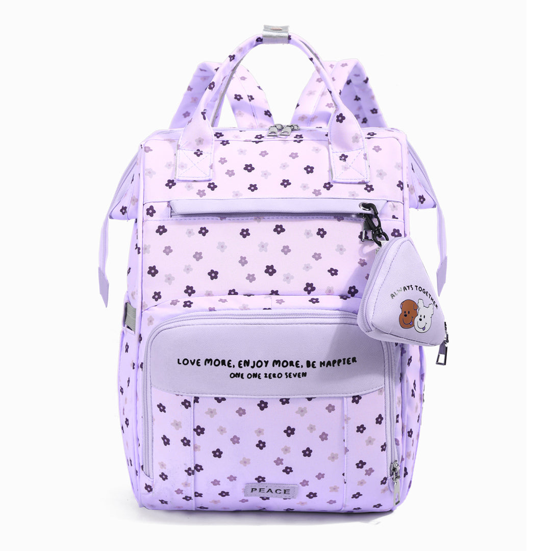 Chic Floral Print Multi-Functional Backpack Stornfield