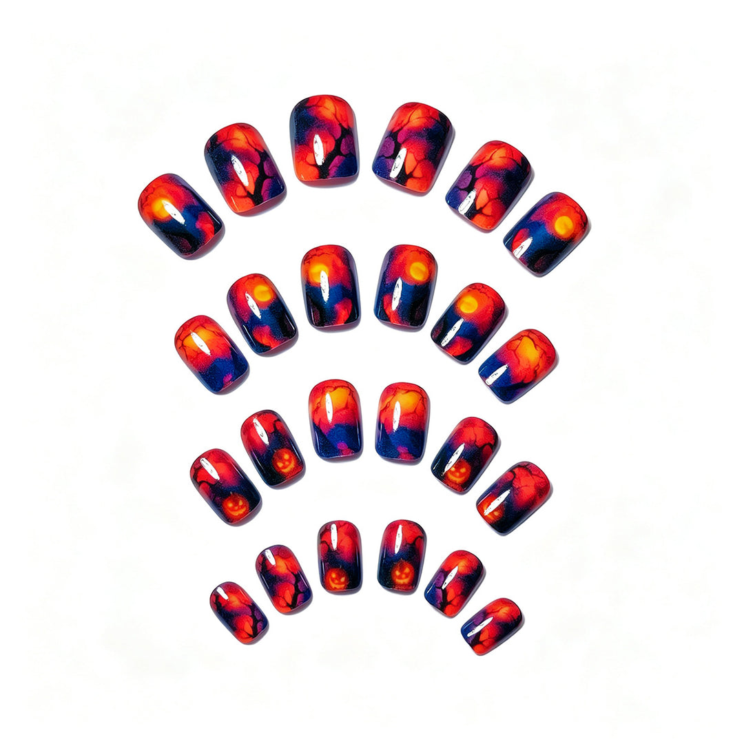 Creative artificial nails with celestial moon and star motif Stornfield