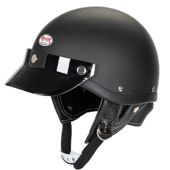 Classic Motorcycle Half-Helmet with Visor Stornfield