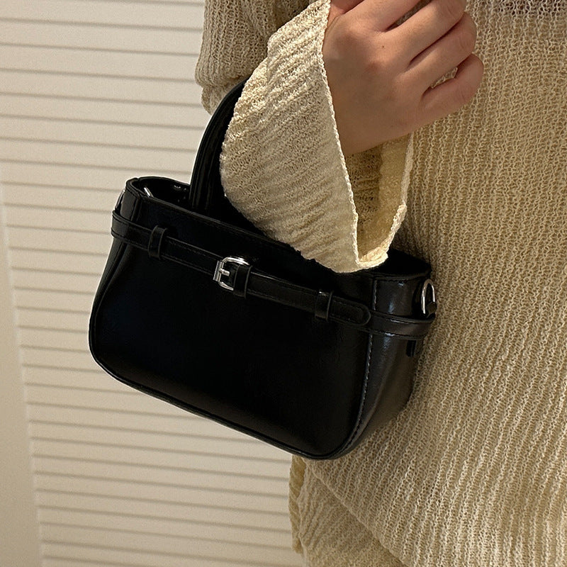 Compact Structured Crossbody Handbag