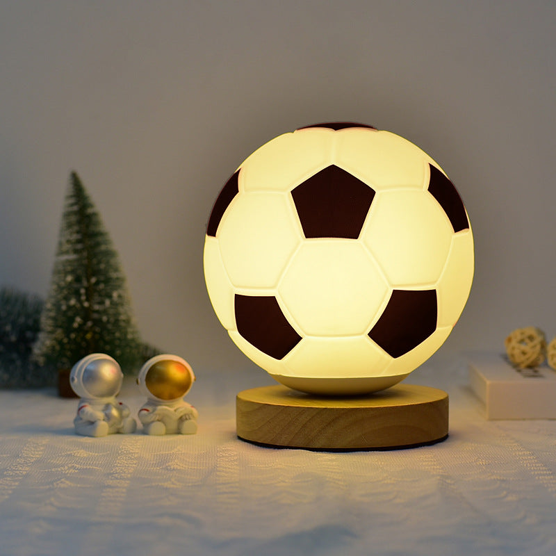 Soccer Ball Shaped Table Lamp