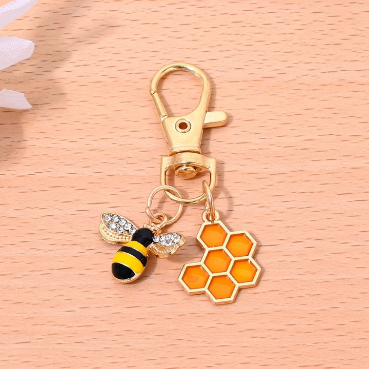 Keychain with Fruity Strawberry Design Stornfield