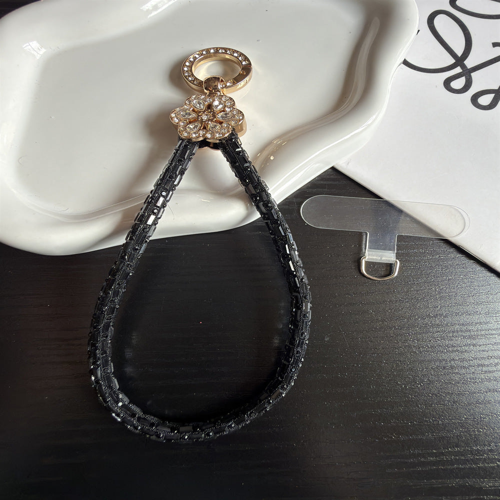Elegant Crystal-Accented Keychain Holder Stornfield