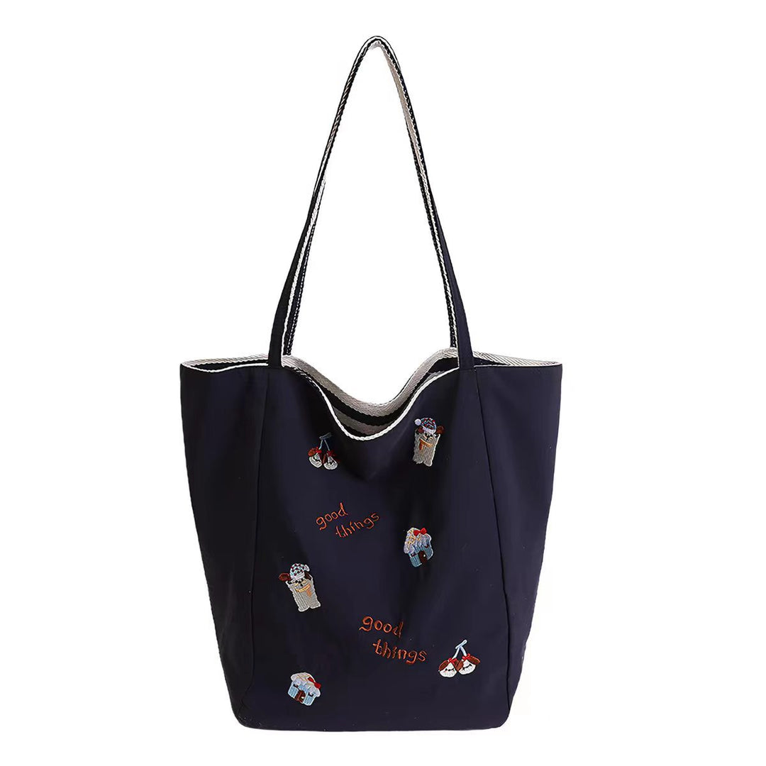 Embroidered Casual Tote Stornfield