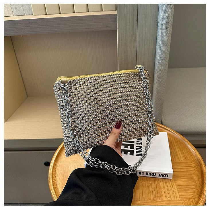 Elegant Beaded Evening Clutch Bag