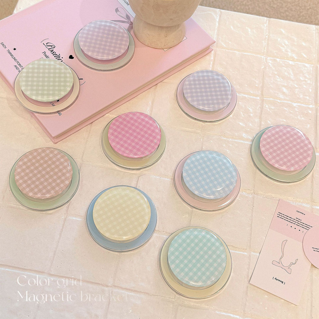 Practical glass coaster with checkered pattern Stornfield