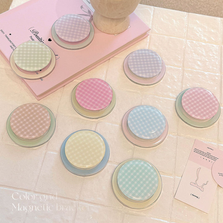 Practical glass coaster with checkered pattern Stornfield