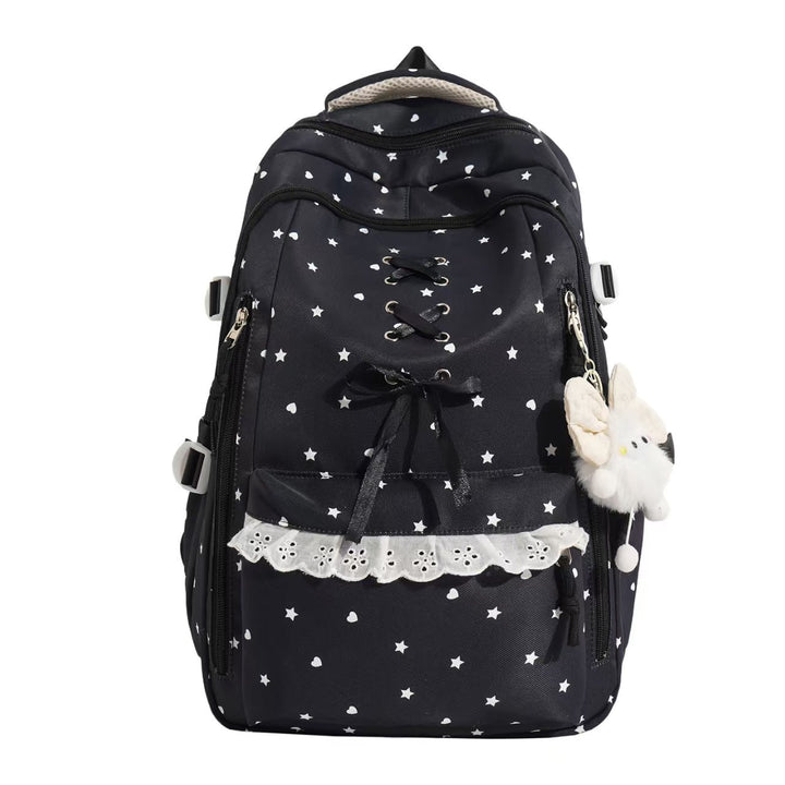 Backpack with Playful Star Motif and Elegant Details Stornfield