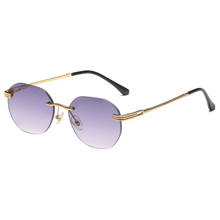 Women's stylish geometric sunglasses with decorative metal frame Stornfield