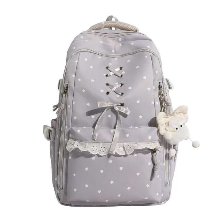Backpack with Playful Star Motif and Elegant Details Stornfield
