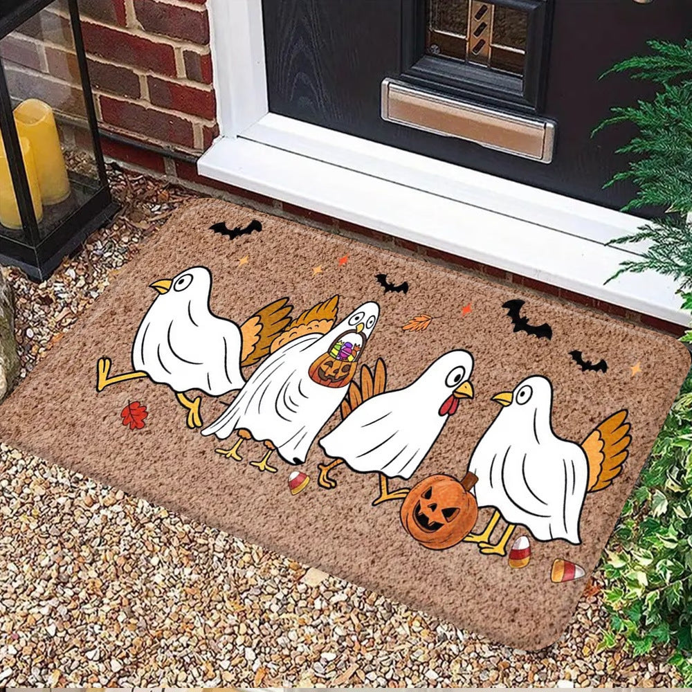 Halloween-Themed Decorative Doormat