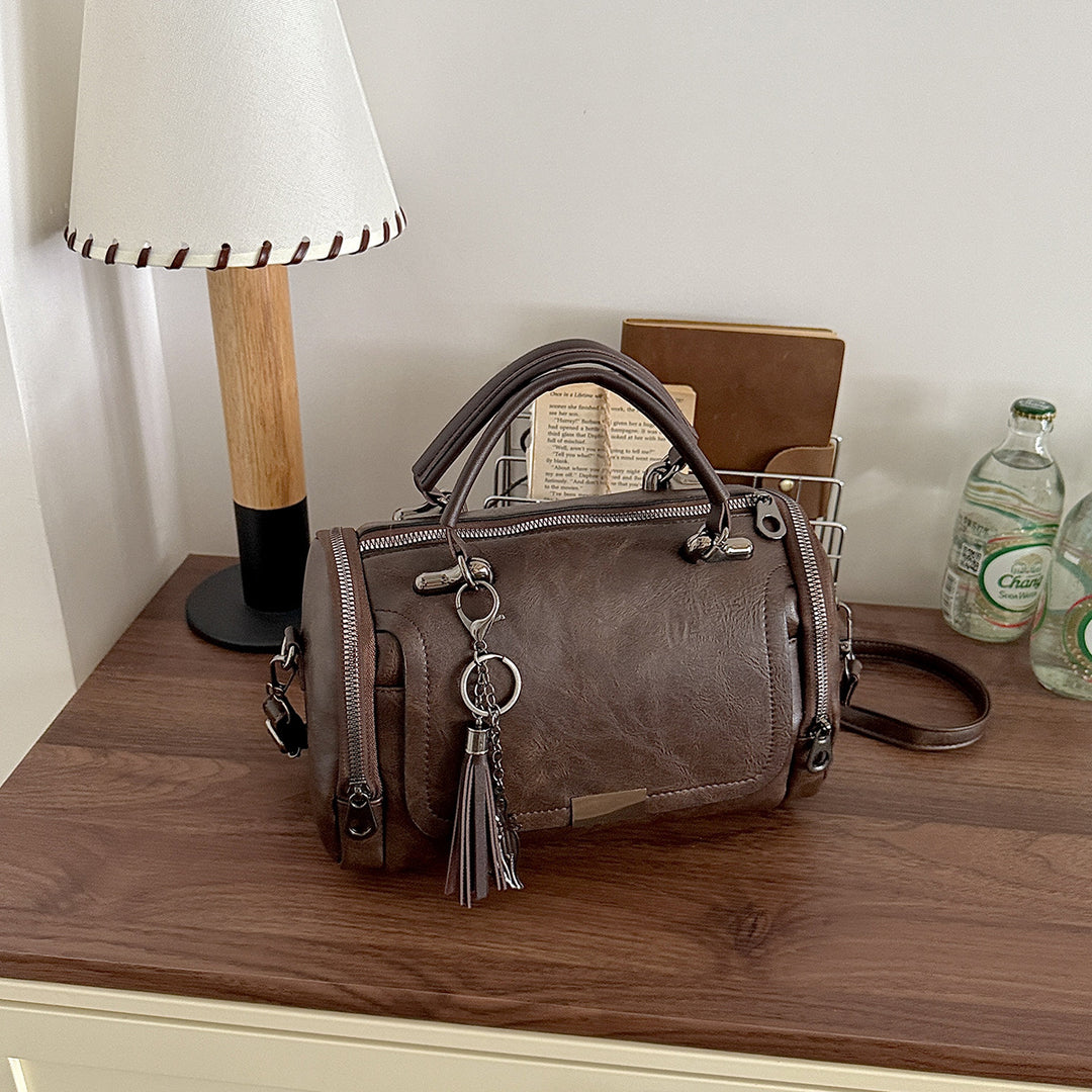 Leather Handheld Satchel