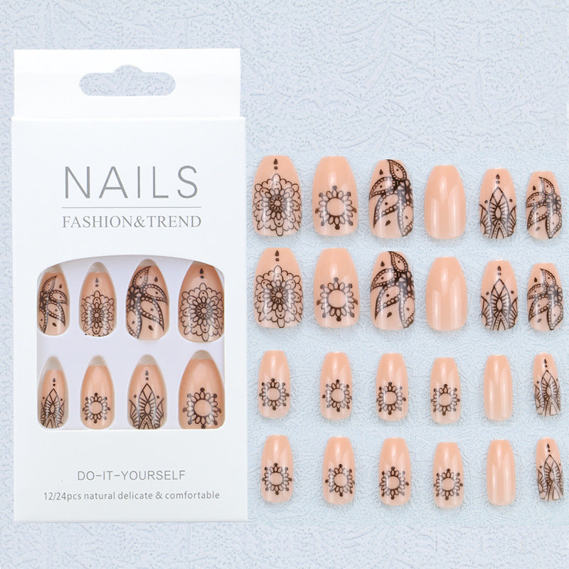 Artistic Graphic Press-On Nail Set Stornfield