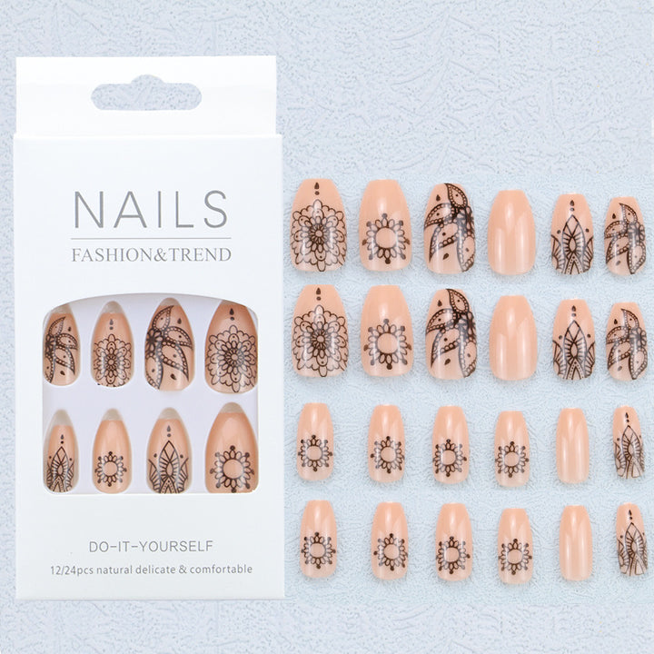 Artistic Graphic Press-On Nail Set Stornfield