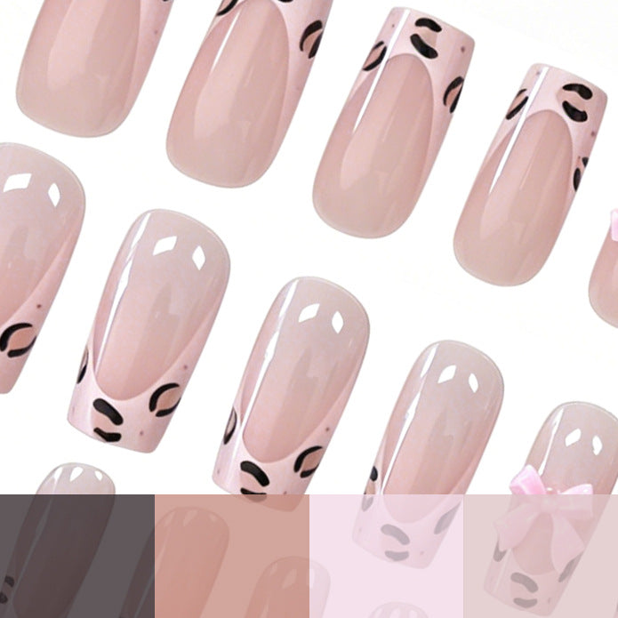 Decadent Floral Bow Nail Art Enhancements Stornfield