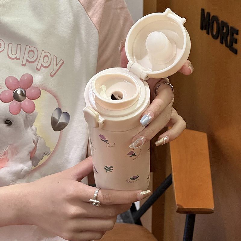 Ladies Insulated Bottle with Cute Floral Pattern Stornfield