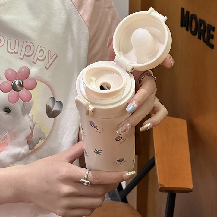 Ladies Insulated Bottle with Cute Floral Pattern Stornfield