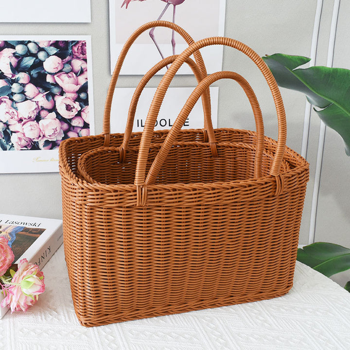 Woven Rattan Storage Basket Stornfield