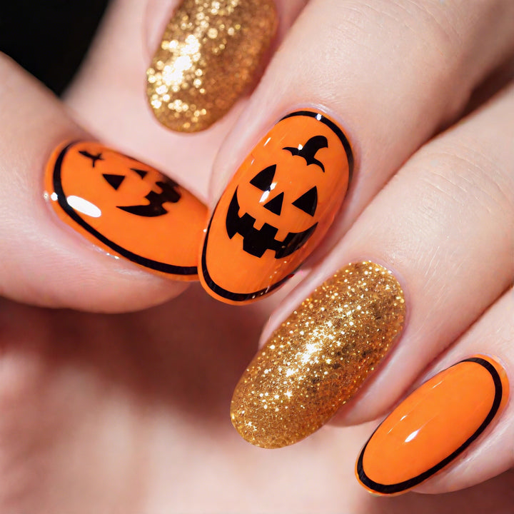 Festive Halloween Nail Art Enhancements Stornfield