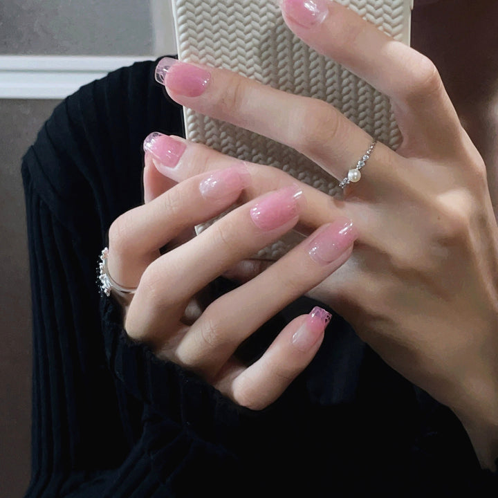 Abstract Floral Press-On Nail Set