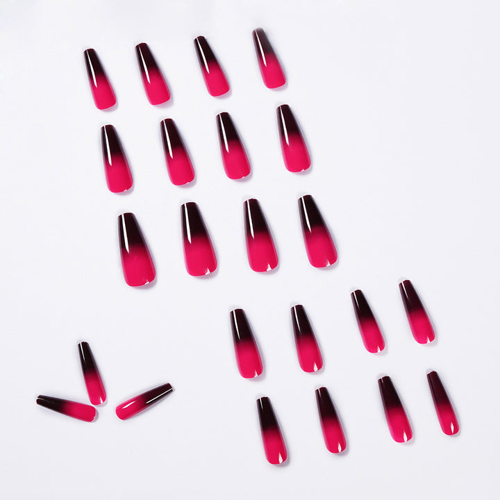 Artificial nail extensions with ombre effect Stornfield