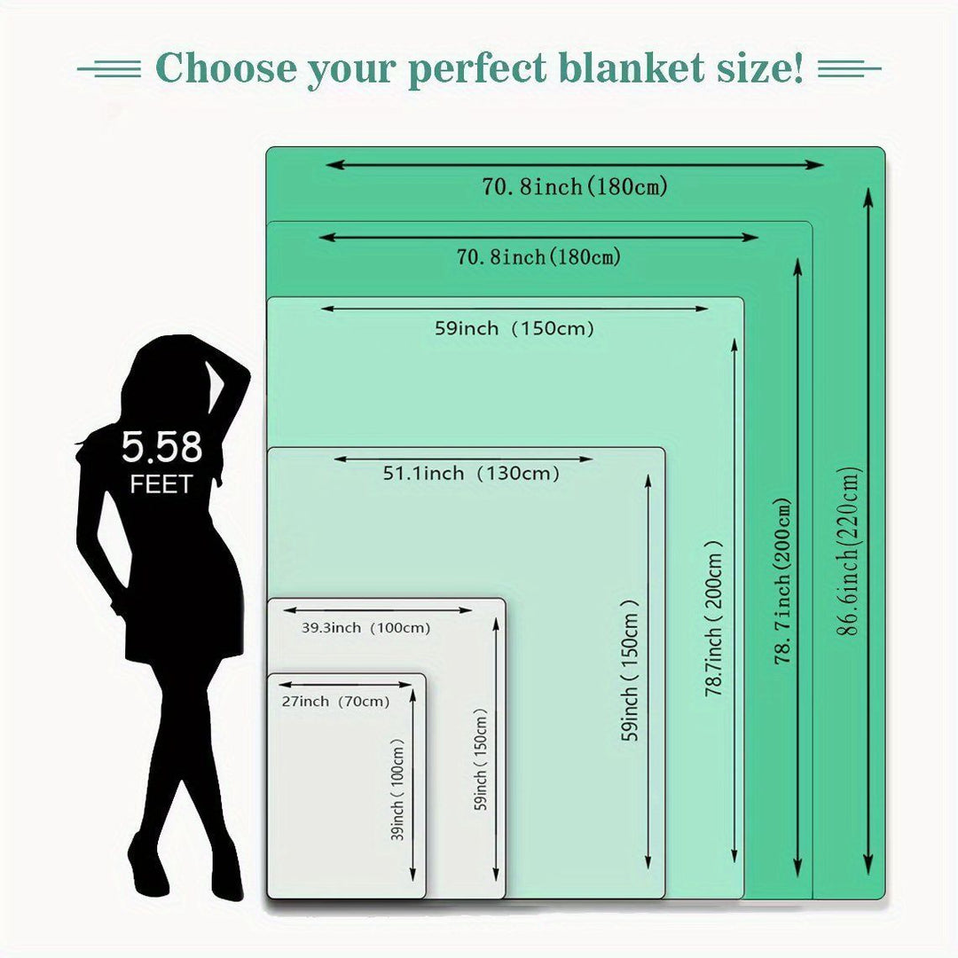 Floral Cat Print Fleece Blanket