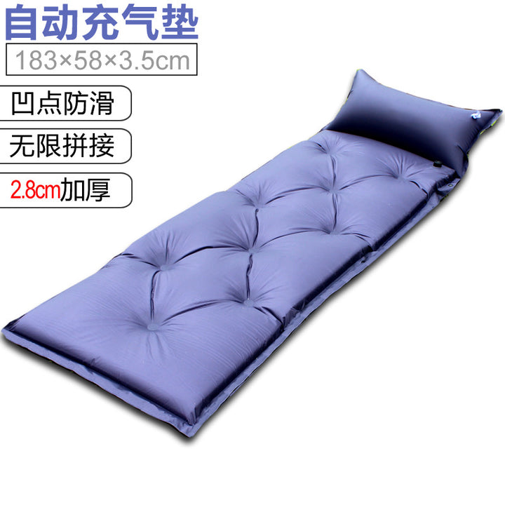 Inflatable comfort camping mat with headrest Stornfield