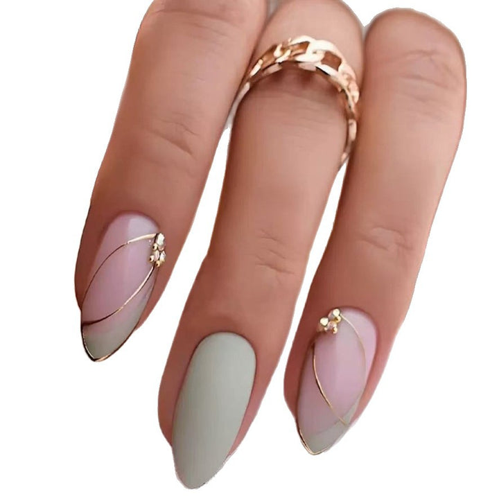 Glamorous Almond-Shaped Nail Enhancements Stornfield