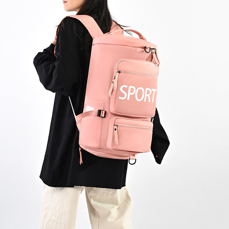 Sporty backpack with multiple compartments and reflective elements Stornfield