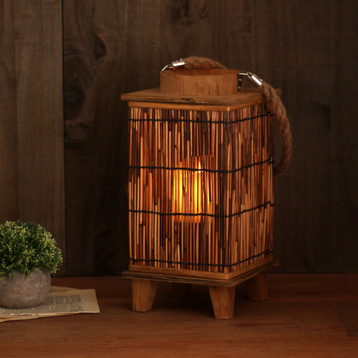 Handcrafted lantern made of natural material Stornfield