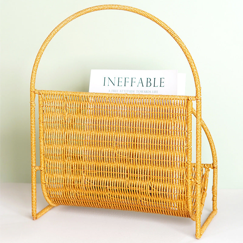 Stylish Woven Magazine Rack Stornfield