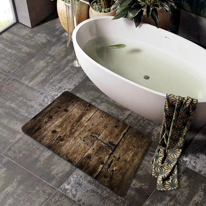 Natural Wood Grain Bath Mat Stornfield