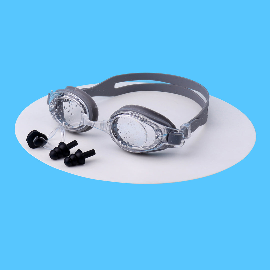 Swimming goggles with integrated ear protection and anti-fog Stornfield