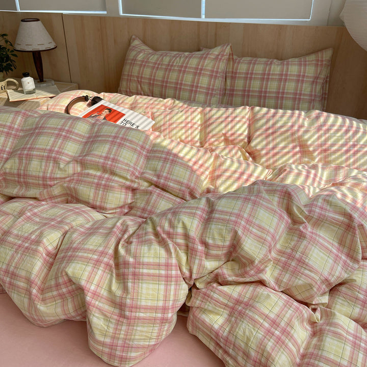 Striped Cotton Duvet Cover Set