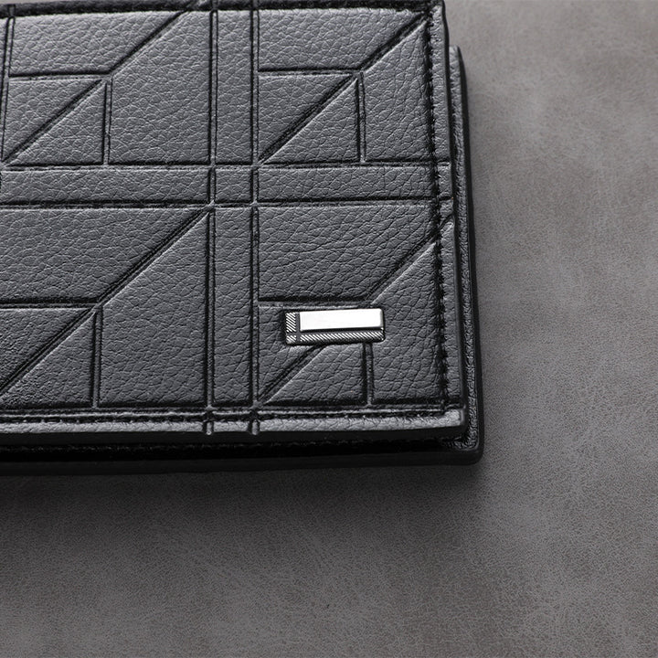 Textured Leather Passport Holder Stornfield
