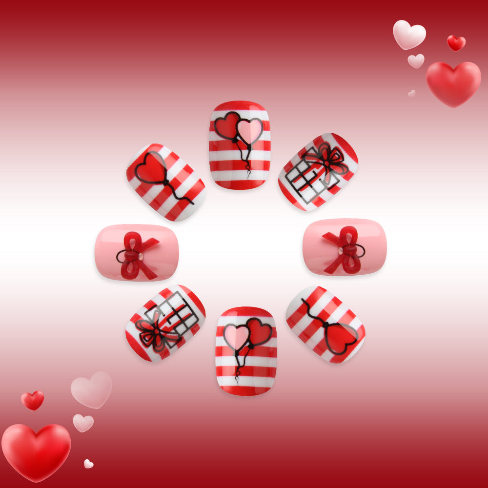 Festive Heart and Balloon Nail Art Set Stornfield