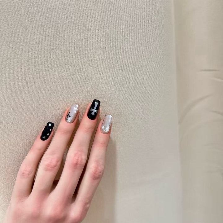 Celestial Themed Press-On Nail Art Set Stornfield