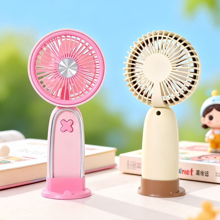 Women portable mini fan with USB charging function and ergonomic design Stornfield