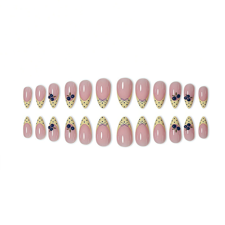 Artistic Floral Accent Press-On Nails Stornfield
